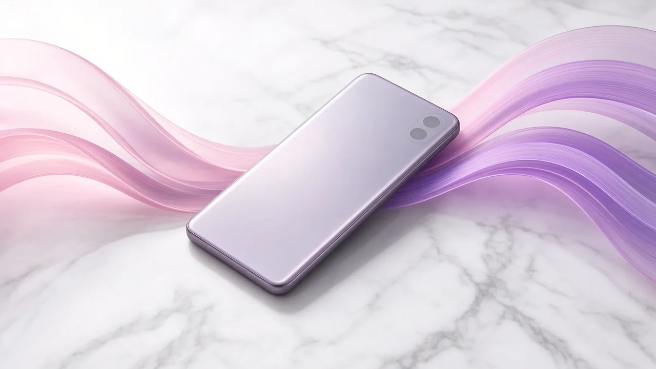 Soft abstract pink and purple light gradients suggesting secure digital payments